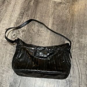 Eel skin crossbody
